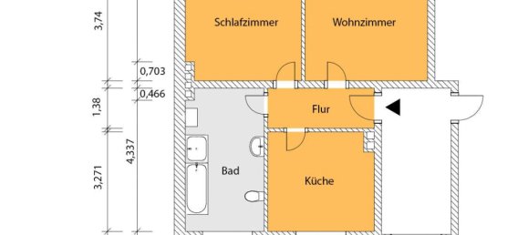 1 Schlafzimmer Wohnung in Niedersachsen, Germany, Nr. 224284 8