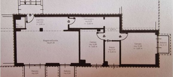 3 rooms Apartment in Como, Italy No. 5874 29