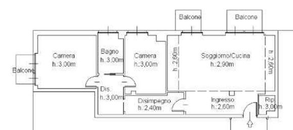 3 rooms Apartment in Como, Italy No. 5874 30