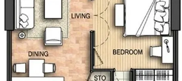 Eigentumswohnung in Khlong Toei, Thailand 57m², Nr. 64462 8