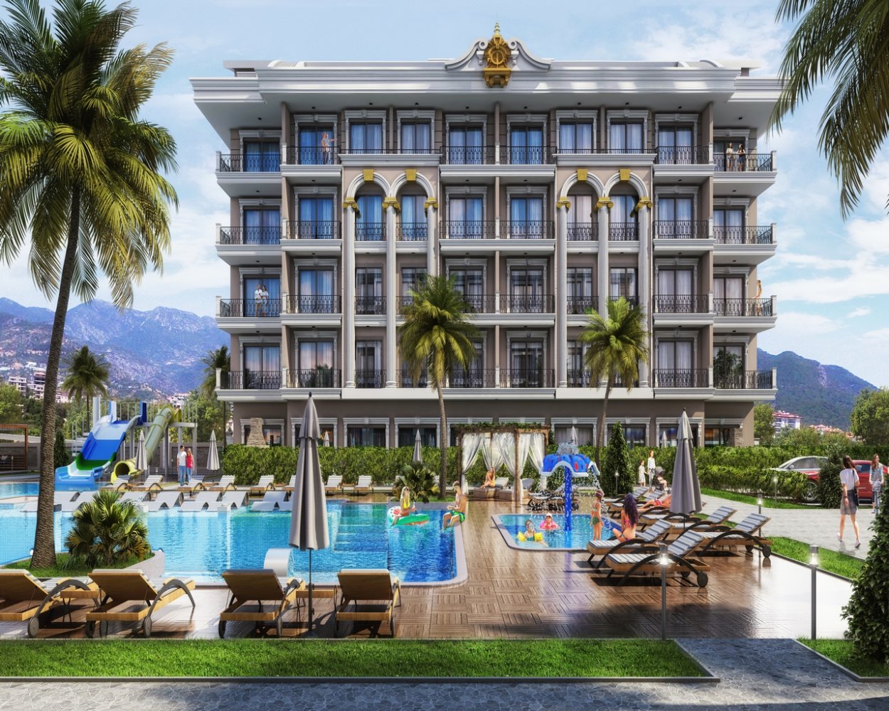 Apartamento de 1+1 en Oba, Turkey No. 3846