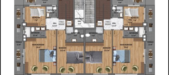 Villa de 5 habitaciónes en Alanya, Turkey No. 9930 17