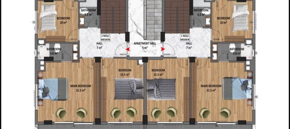 Villa de 5 habitaciónes en Alanya, Turkey No. 9930 15