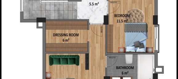 Villa de 5 habitaciónes en Alanya, Turkey No. 9930 22