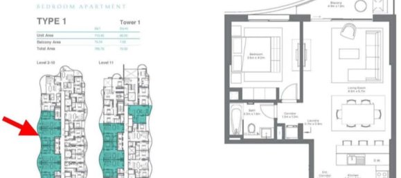 1 bedroom Apartment in Mina Al Arab, UAE No. 106685 3