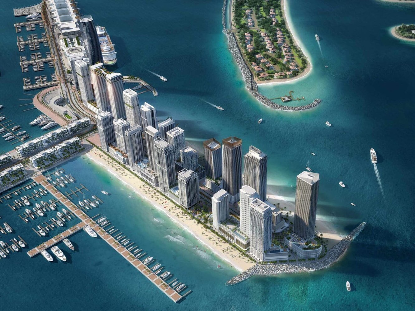 4 غرف نوم بانتهاوس في BEACHGATE BY ADDRESS, Dubai Harbour, UAE رقم 119345