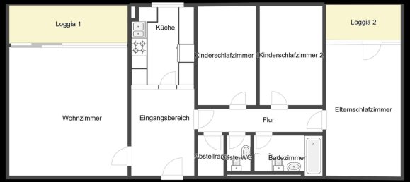 2 غرف نوم شقة في Offenbach, Germany رقم 239652 12
