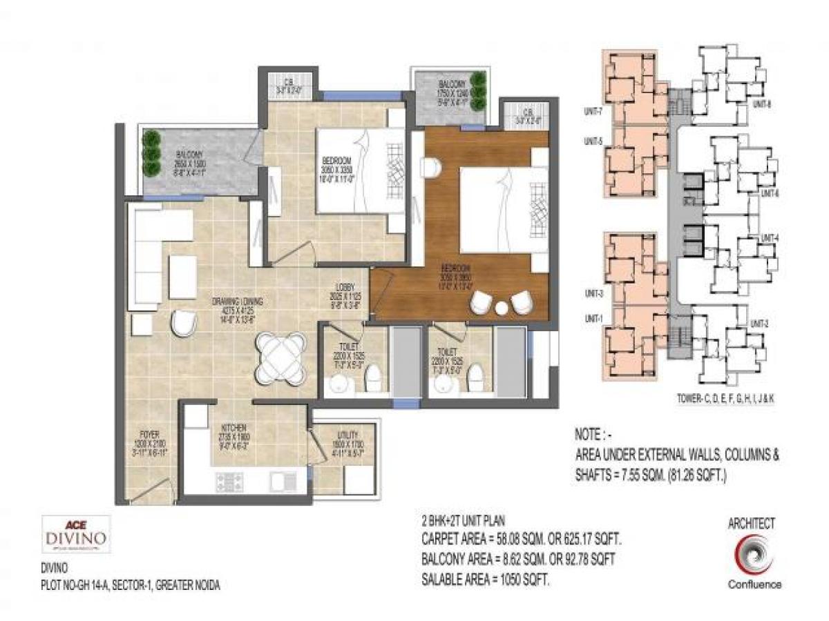 2 bedrooms House in Noida, India No. 67645