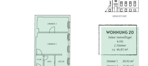 2 rooms Apartment in Kreuzberg, Germany No. 68695 11