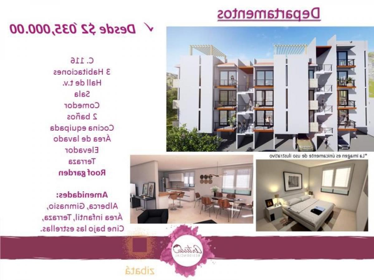 Apartamento de 3 dormitorios en Querétaro, Mexico No. 189913