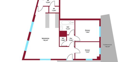 3-salle Appartement à Favoriten, Austria No. 189219 7