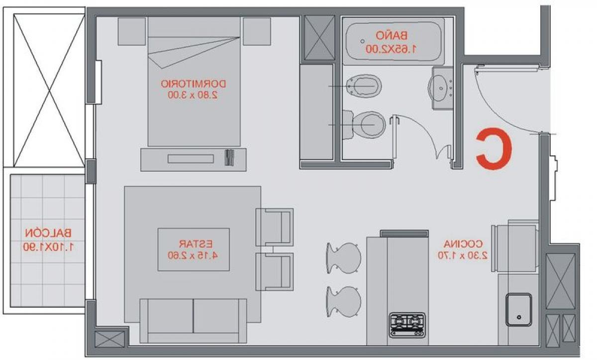 Studio à Buenos Aires, Argentina No. 82215