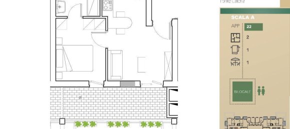 2 rooms Apartment in Rome, Italy No. 30475 9