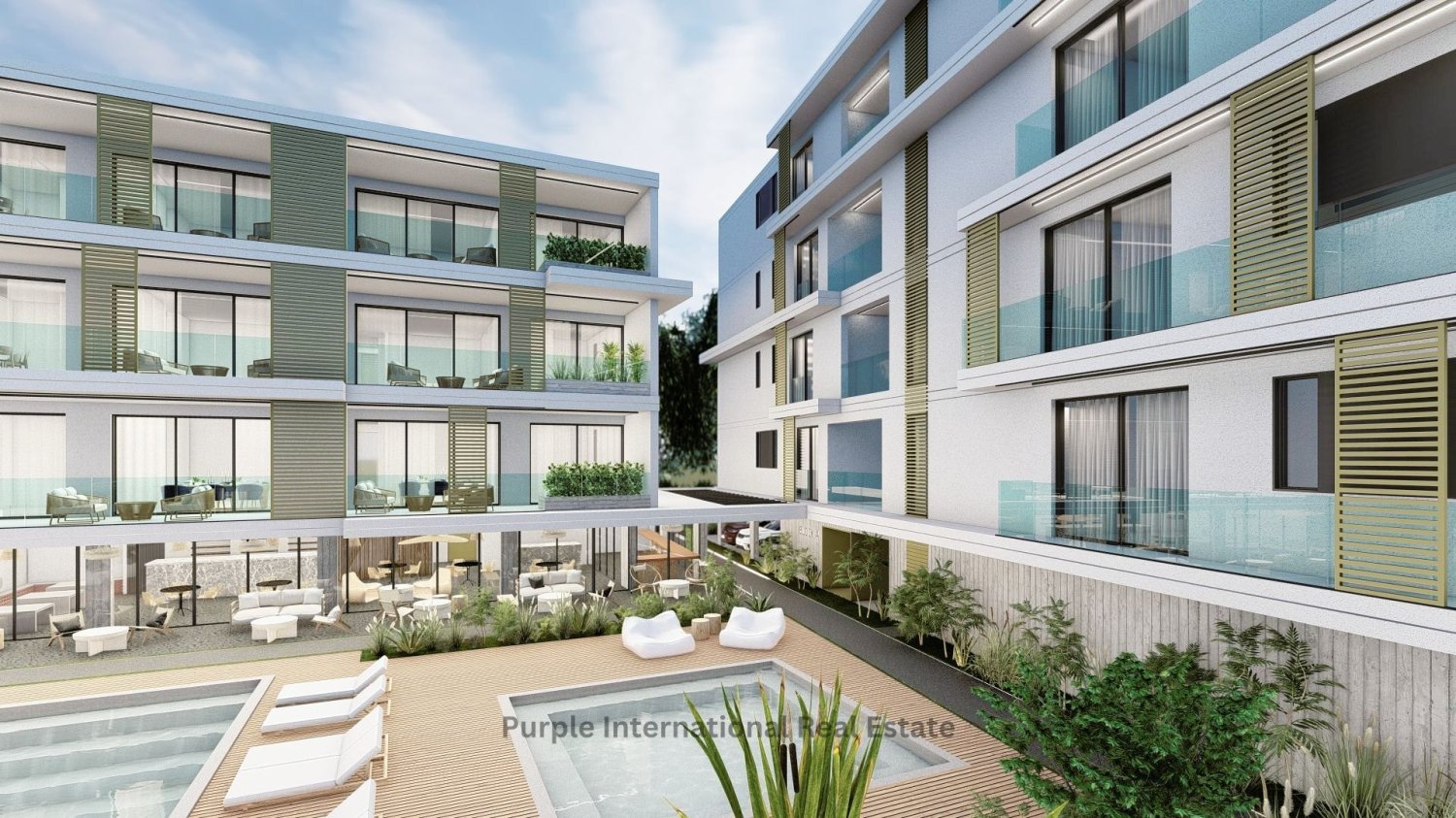 Квартира с 2 спальнями в Като-Пафос, Кипр № 22268