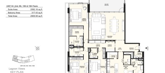 3 Schlafzimmer Wohnung in Mohammed Bin Rashid City, UAE, Nr. 3075 6