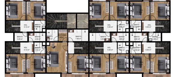 Квартира 1+1 в Конаклы, Турция № 31287 26