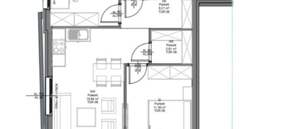2غرفة شقة في Liesing, Austria رقم 188940 11