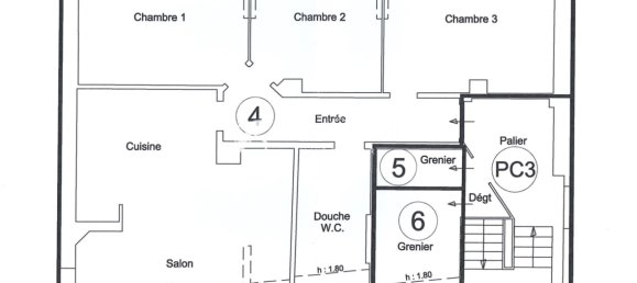 3 غرف نوم شقة في Saverne, France رقم 54449 4