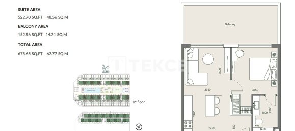 1 bedroom Apartment for sale in Dubai Studio City, Dubai, UAE № 203411 15