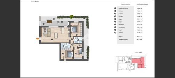 4 rooms Apartment in Ponte San Nicolò, Italy No. 66066 7