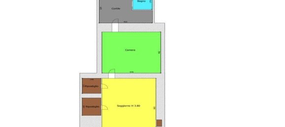 2-Zimmer Gewerbliche Immobilie in Bari, Italy, Nr. 22627 6