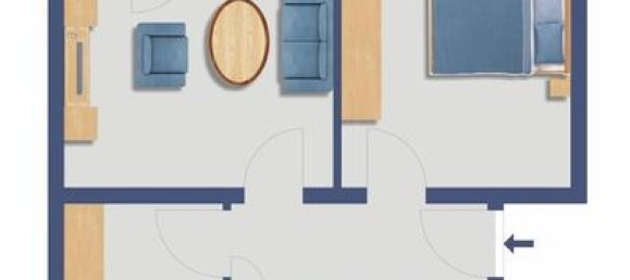 Квартира с 2 комнатами в Эссен, Германия № 47395 2