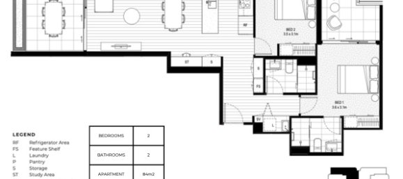 Квартира с 2 спальнями в Southport, Австралия № 628 24