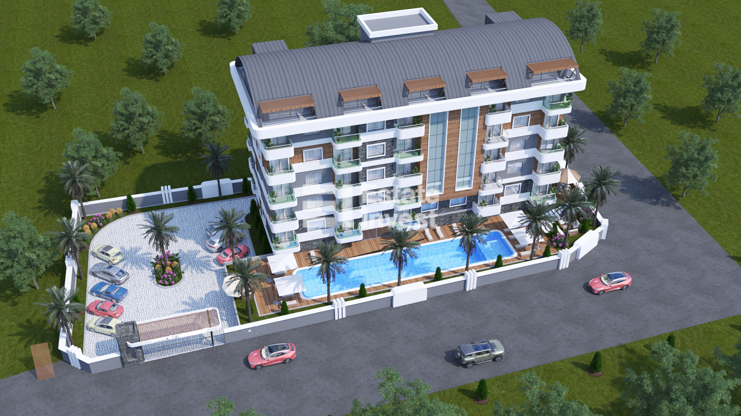 Wohnung 1+1 in Alanya, Turkey, Nr. 32194