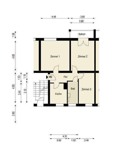 3-salle Appartement à Friedrichshain, Germany No. 284941
