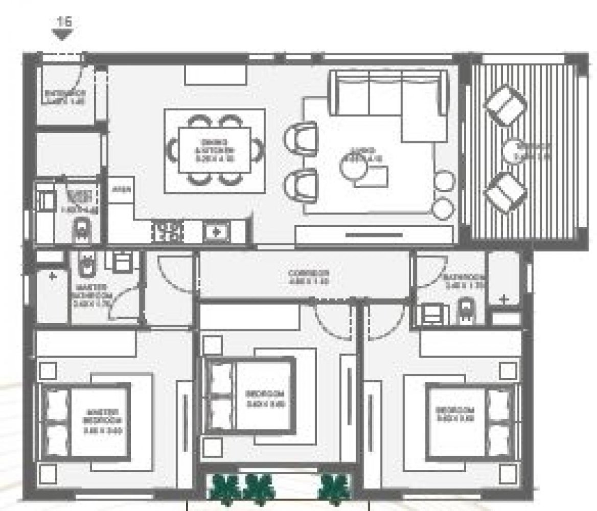 Condominio de 3 dormitorios en Red Sea, Egypt No. 2113