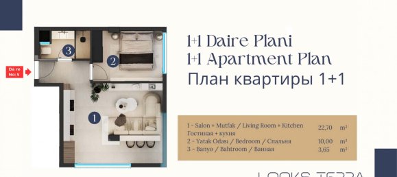 Apartment 1+1 in Looks Terra, Muratpasa, Turkey No. 40586 13