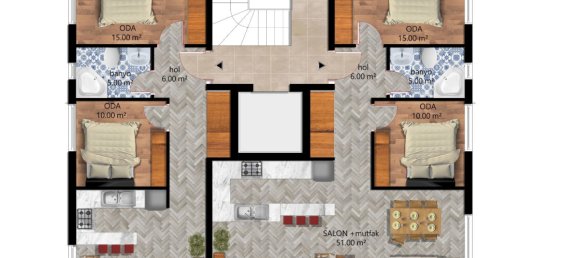 Appartement 2+1 à Antalya, Turkey No. 23252 4