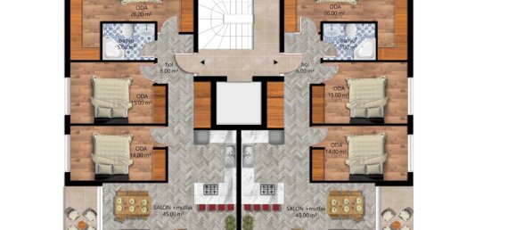 Appartement 2+1 à Antalya, Turkey No. 23252 3