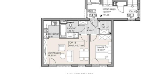 Apartamento de 1 dormitorio en Ottakring, Austria No. 195126 11