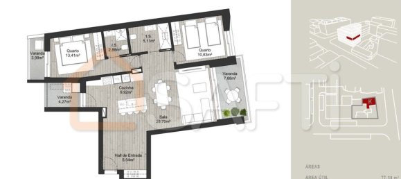 Квартира с 2 спальнями в Алмансил, Португалия № 149088 14