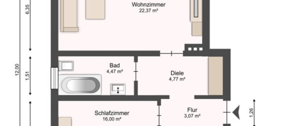 Apartamento de 2 divisões em Bielefeld, Germany N.º 110736 11