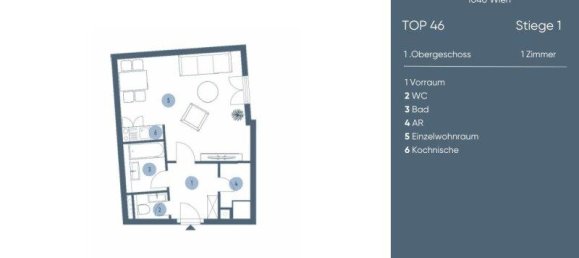 Studio in Wieden, Austria, Nr. 258873 10