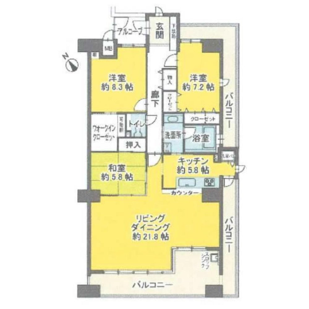 Квартира с 3 спальнями в Айти, Япония № 4131