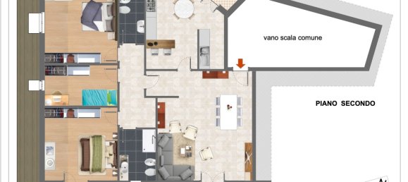 Квартира с 3 спальнями в Кастельфидардо, Италия № 232966 28