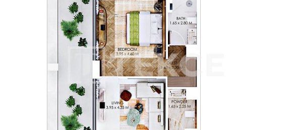 Apartamento T1 em Meydan, UAE N.º 190559 28