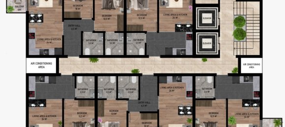 Apartamento de 2 habitaciónes en Kestel, Turkey No. 9803 29