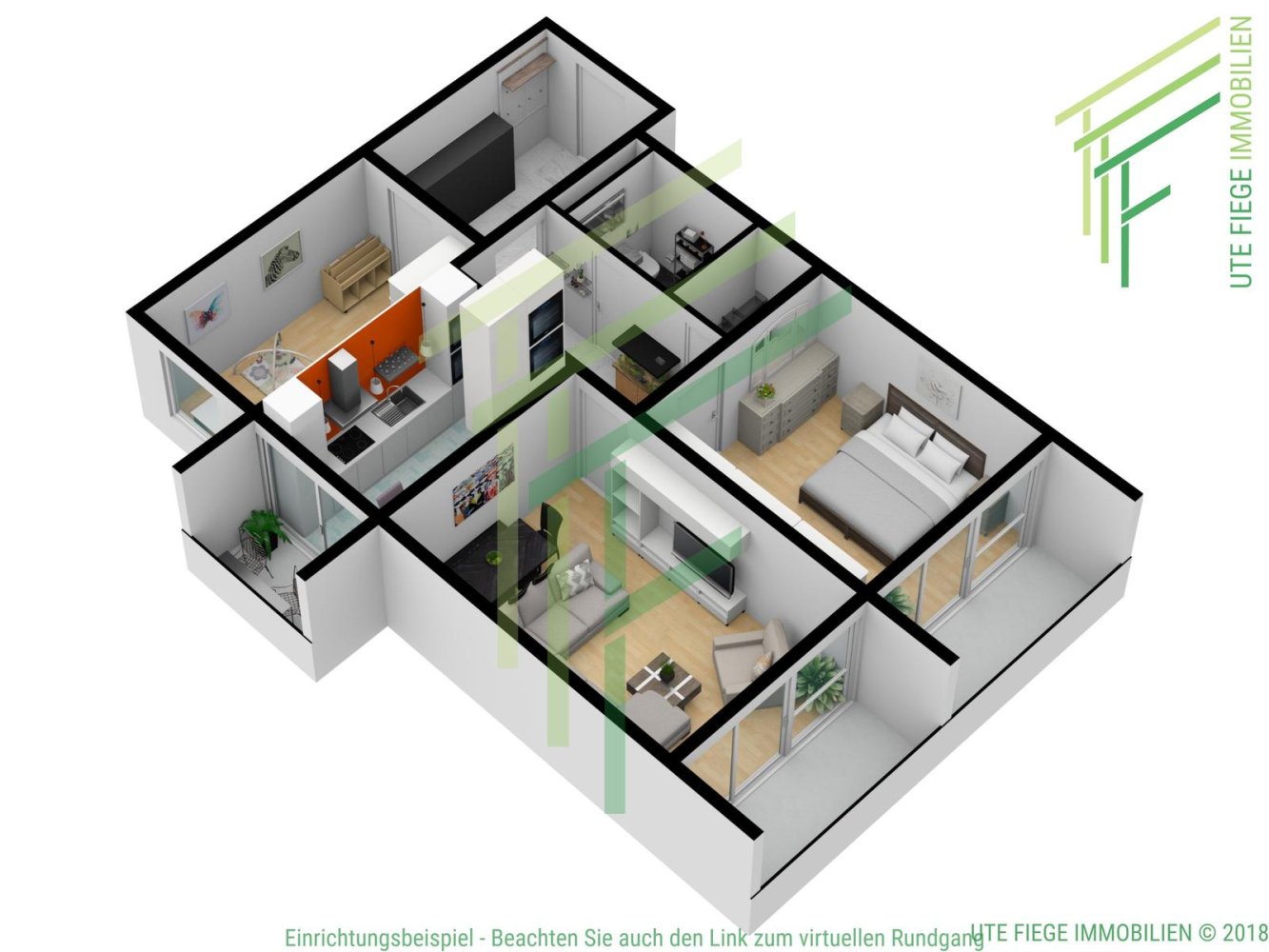 2 Schlafzimmer Wohnung in Offenbach, Germany, Nr. 230282