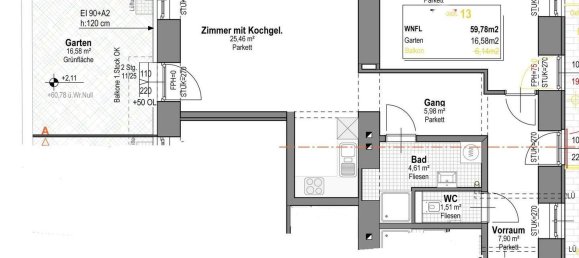 2غرفة شقة في Rudolfsheim-Funfhaus, Austria رقم 207605 9