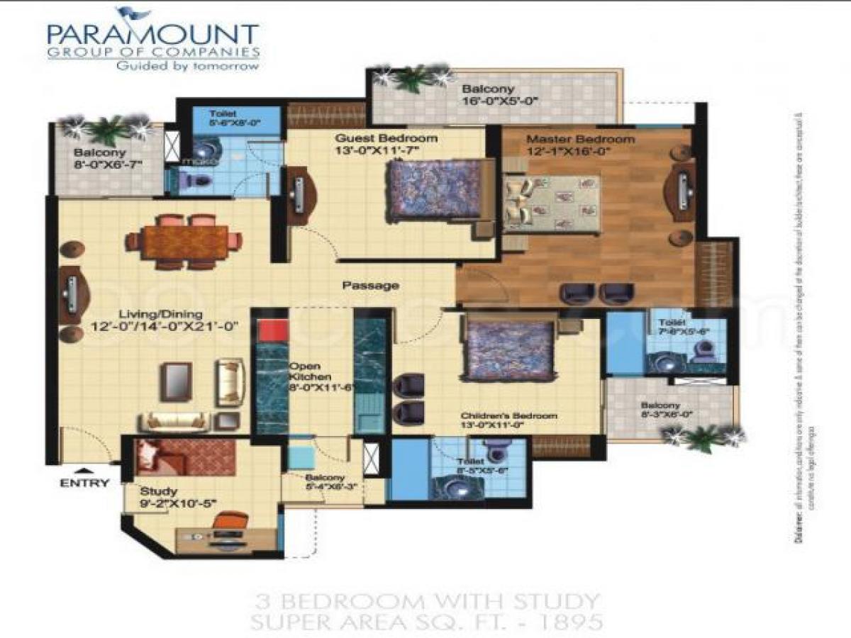 3 Schlafzimmer Haus in Ghaziabad, India, Nr. 55782