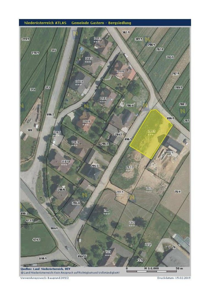 Terreno en Gastern, Austria 1081 m² No. 211323