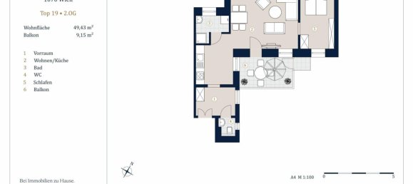 Apartamento de 2 habitaciónes en Leopoldstadt, Austria No. 147967 10