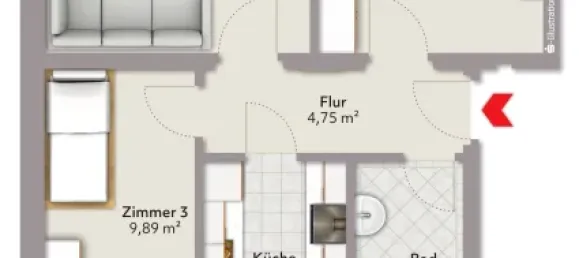 3 rooms Apartment in Sachsische Schweiz-Osterzgebirge, Germany No. 125507 14