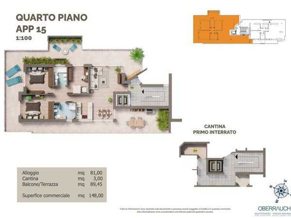 4 rooms Apartment in Trentino-Alto Adige, Italy No. 221736