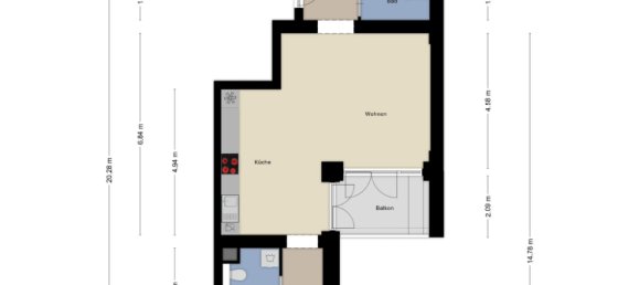 3-salle Appartement à Dusseldorf, Germany No. 22037 20