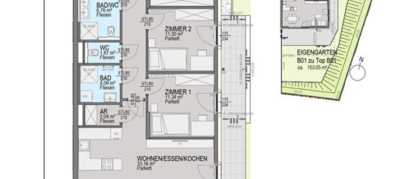 4-salle Appartement à Klagenfurt am Worthersee, Austria No. 222656 2